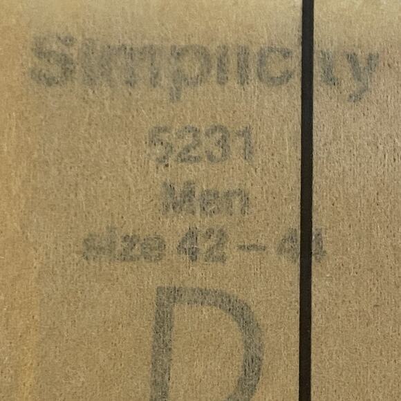 Simplicity 5231 Pattern Vest Men 42-44 Phoebe Cates Uncut Vintage Boho Unlined - Picture 6 of 7